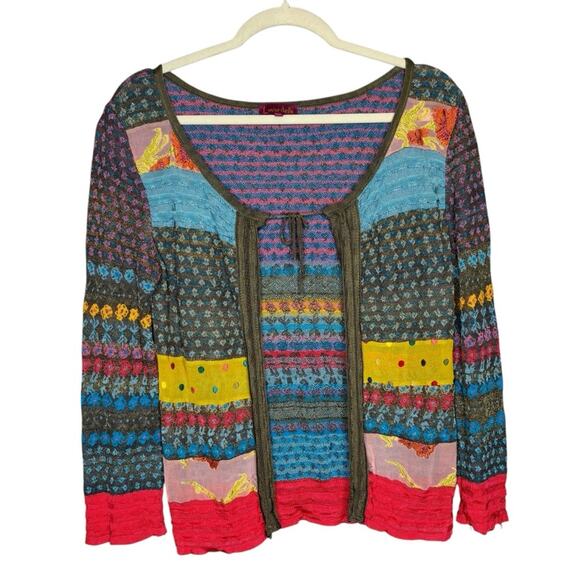 Vintage 1980s Louise Della Silk Cardigan